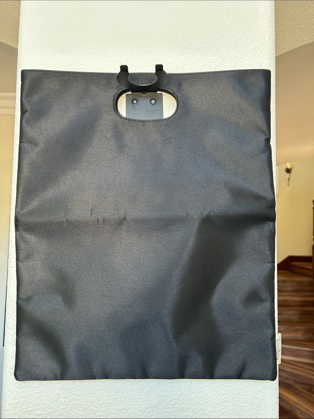 Neiman Marcus Black Tote Bag with Cutout Handle